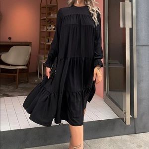 NWOT midi black dress